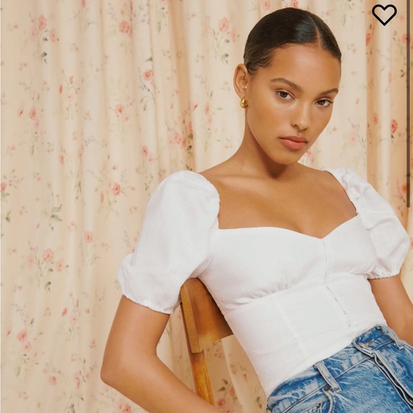 Reformation Rome Linen Top - Picture 2 of 7